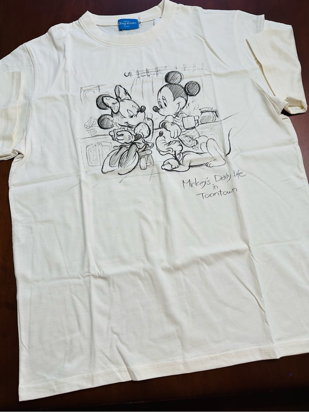 Tokyo Disney Resort Mickey’s Daily Life in Toontown Tee L